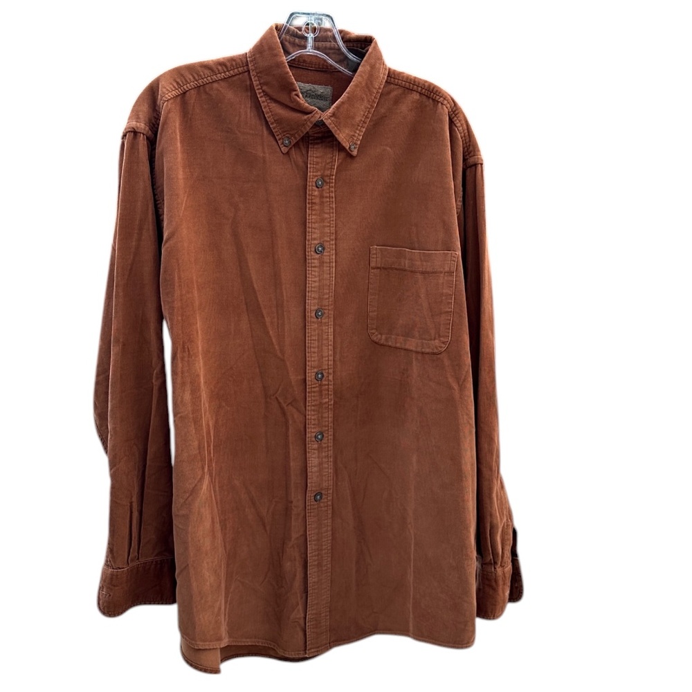 St. John's Bay Brown Casual Button Down Shirt